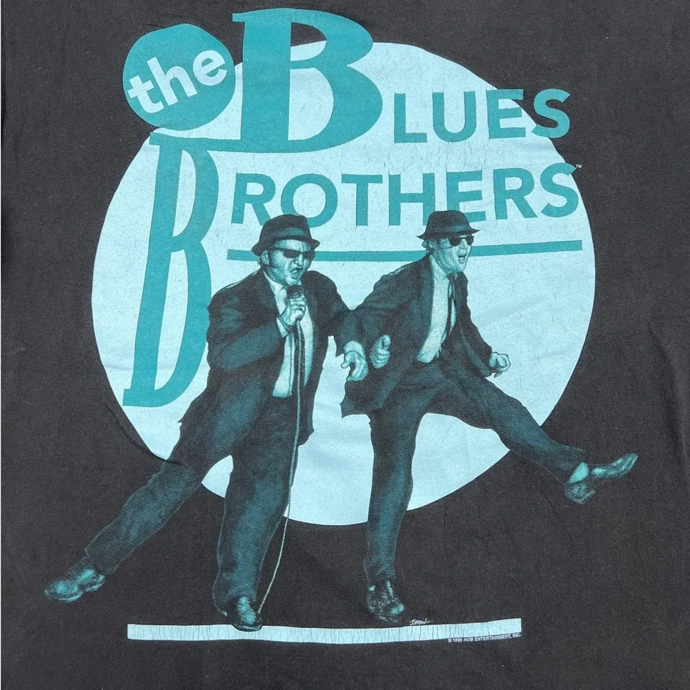 Cronies The Blues Brothers T-Shirt Mens L Black Vintage 90s Graphic Tee